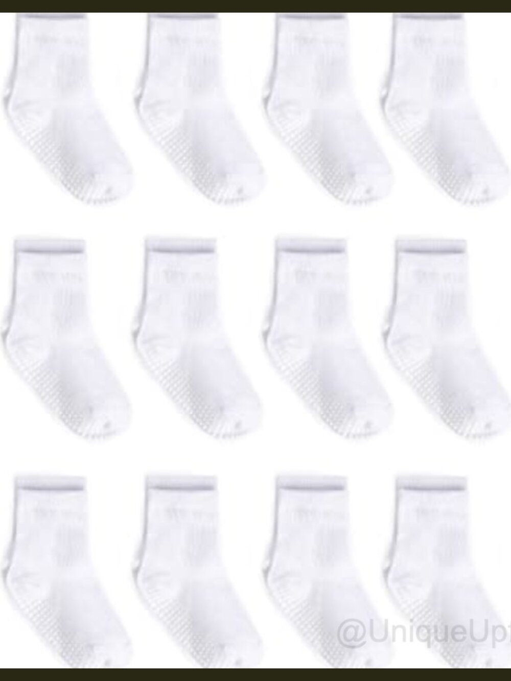 Non Slip Grip Crew Socks Anti Skid Soles Infants Toddlers Kids
